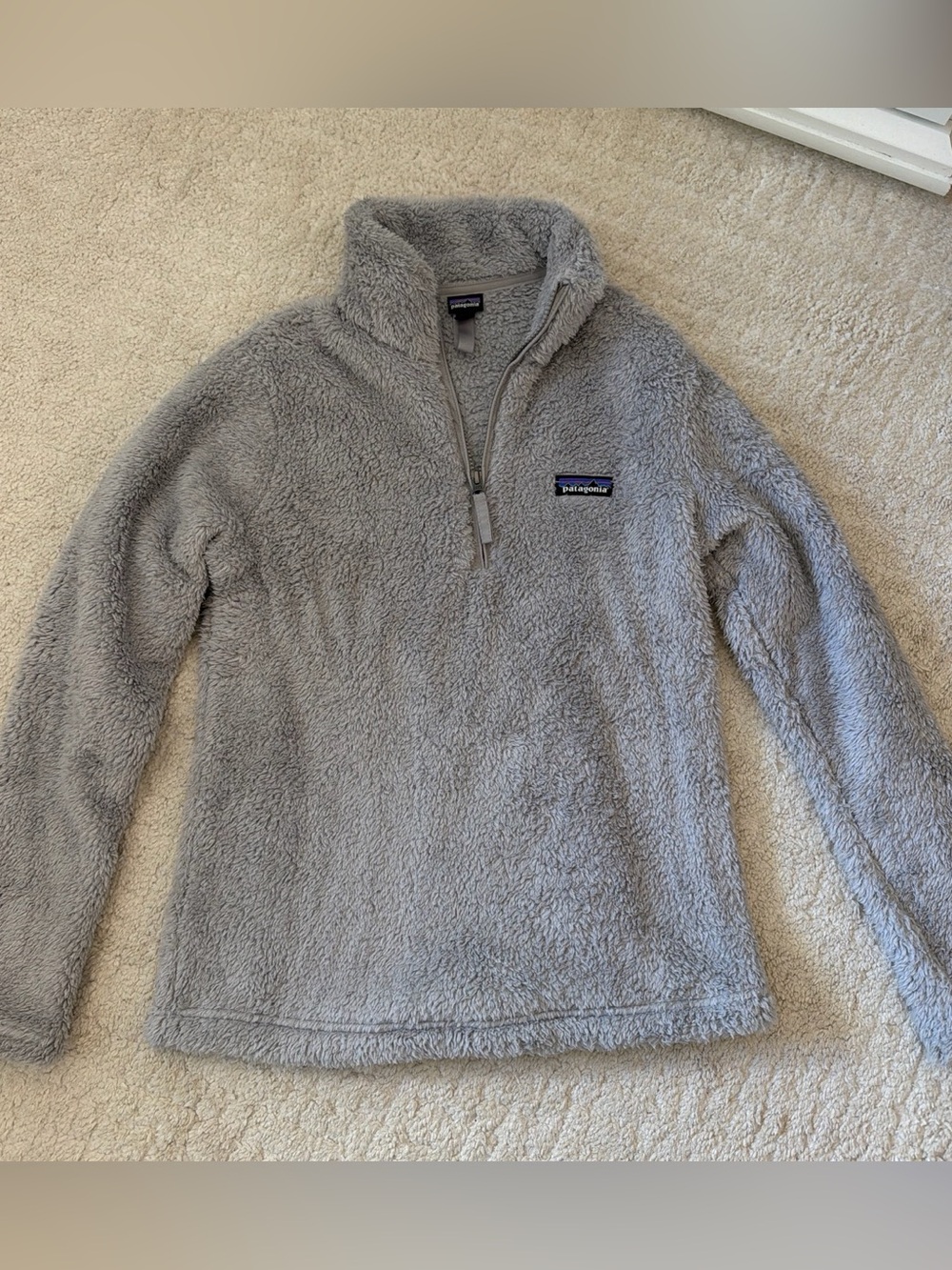 Patagonia Gray Fleece Quarter-Zip Jacket